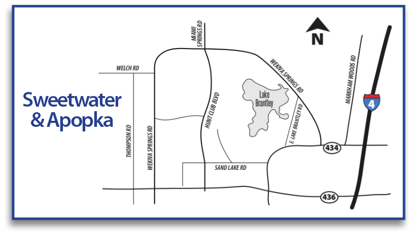 Sweetwater & Apopka Map