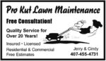 Pro Kut Lawn Maintenance