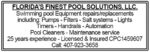 Florida’s Finest Pool Solutions, LLC